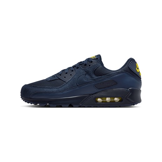 Buty męskie Nike Air Max 90 - Niebieski ze sklepu Nike poland w kategorii Buty sportowe męskie - zdjęcie 184264594