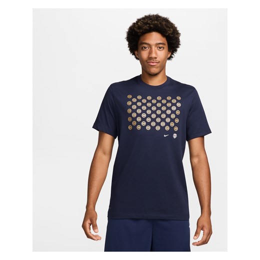Męski T-shirt do koszykówki Nike USA - Niebieski ze sklepu Nike poland w kategorii T-shirty męskie - zdjęcie 184264680