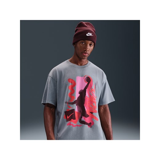 Męski T-shirt do koszykówki Max90 Nike - Szary ze sklepu Nike poland w kategorii T-shirty męskie - zdjęcie 184264700