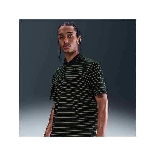 Męska koszulka polo do golfa w paski Nike Dri-FIT Victory - Zieleń ze sklepu Nike poland w kategorii T-shirty męskie - zdjęcie 184264724