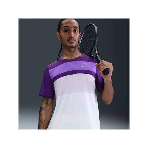 Męska koszulka do tenisa NikeCourt Advantage - Fiolet ze sklepu Nike poland w kategorii T-shirty męskie - zdjęcie 184264840