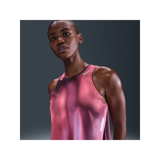 Damska koszulka bez rękawów o skróconym kroju do biegania Dri-FIT ADV Nike AeroSwift - Fiolet ze sklepu Nike poland w kategorii Bluzki damskie - zdjęcie 184264844