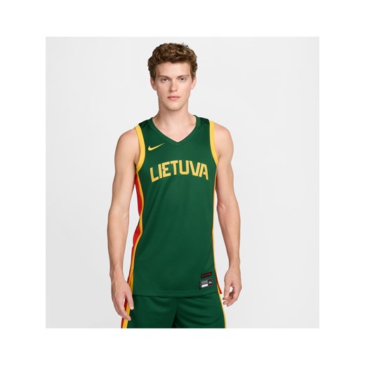 Męska koszulka do koszykówki Nike Litwa Limited (wersja wyjazdowa) - Zieleń ze sklepu Nike poland w kategorii T-shirty męskie - zdjęcie 184264891
