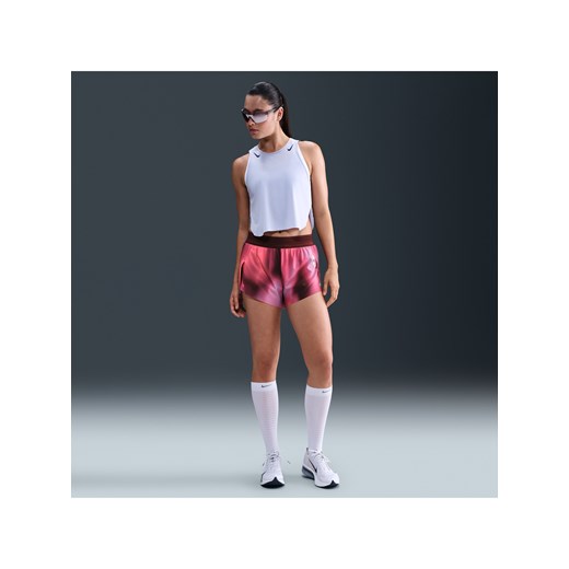 Damskie spodenki do biegania ze średnim stanem i wszytą bielizną Dri-FIT ADV 8 cm Nike AeroSwift - Fiolet ze sklepu Nike poland w kategorii Szorty - zdjęcie 184264924