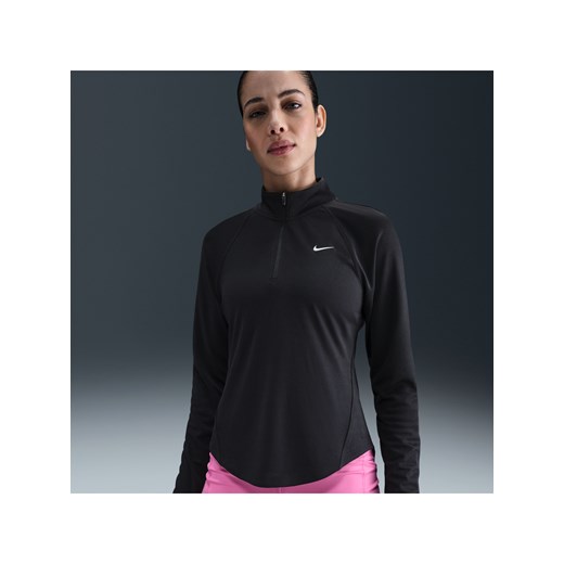 Damska koszulka do biegania z zamkiem 1/4 Dri-FIT Nike Tempo - Czerń ze sklepu Nike poland w kategorii Bluzki damskie - zdjęcie 184264952