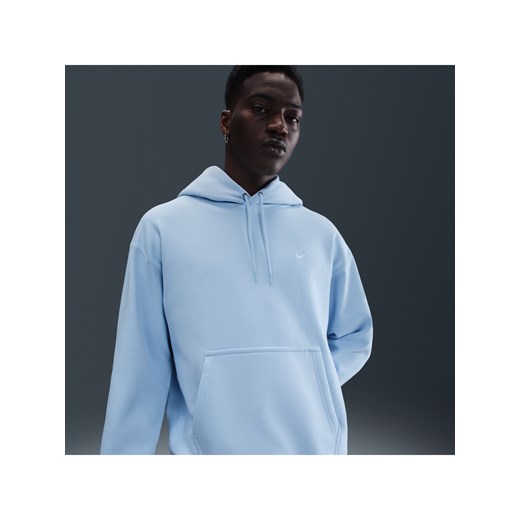 Męska bluza z kapturem Nike Solo Swoosh - Niebieski ze sklepu Nike poland w kategorii Bluzy męskie - zdjęcie 184265010