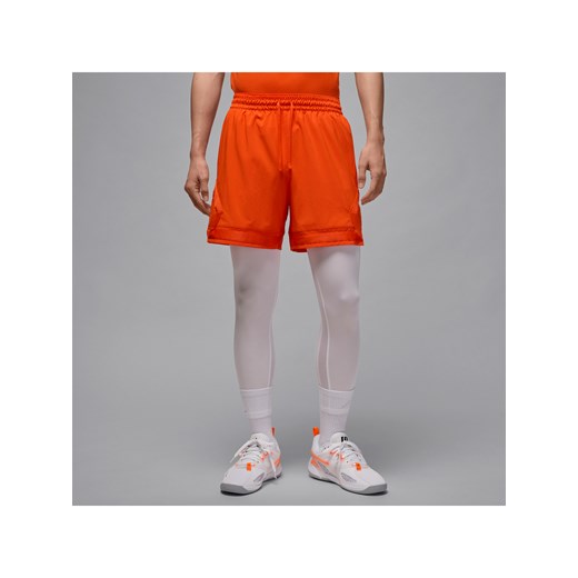 Męskie spodenki z tkaniny z motywem otwartego rombu Dri-FIT Jordan Sport - Pomarańczowy ze sklepu Nike poland w kategorii Spodenki męskie - zdjęcie 184265034