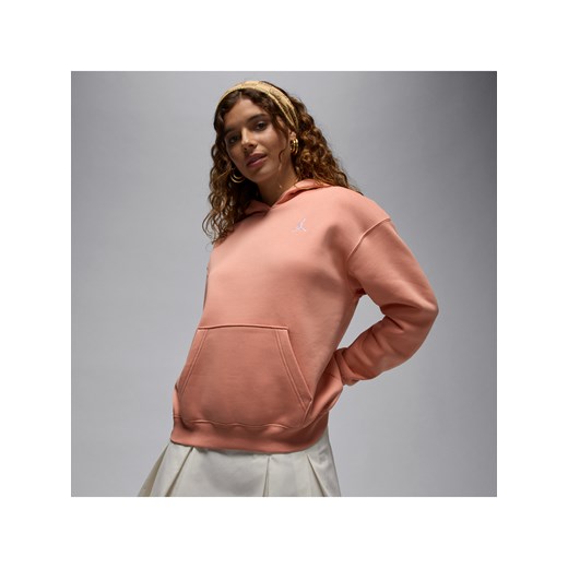 Damska bluza z kapturem Jordan Brooklyn Fleece - Pomarańczowy ze sklepu Nike poland w kategorii Bluzy damskie - zdjęcie 184265042