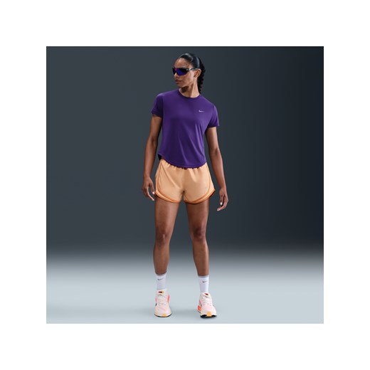 Damska koszulka z krótkim rękawem do biegania Dri-FIT Nike Tempo - Fiolet ze sklepu Nike poland w kategorii Bluzki damskie - zdjęcie 184265050