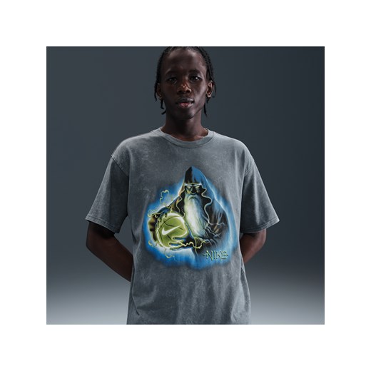 Męski T-shirt do koszykówki Nike - Szary ze sklepu Nike poland w kategorii T-shirty męskie - zdjęcie 184265094
