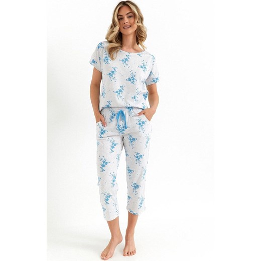 Bawełniana piżama damska 490, Kolor melanż jasny, Rozmiar S, Cana ze sklepu Intymna w kategorii Piżamy damskie - zdjęcie 184268742