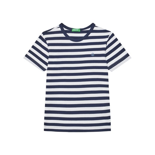 United Colors Of Benetton T-Shirt 3FHXC10MW Granatowy Regular Fit ze sklepu MODIVO w kategorii T-shirty chłopięce - zdjęcie 184269393