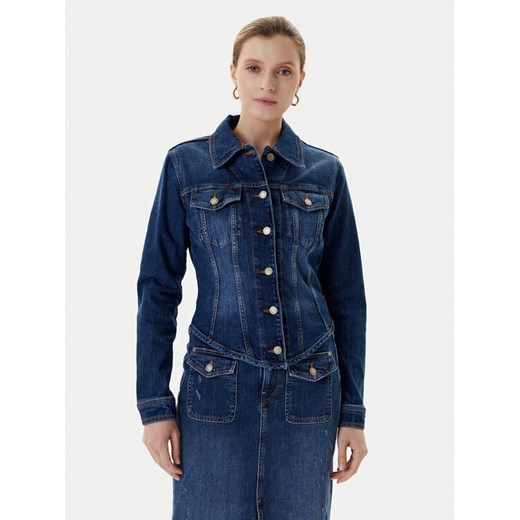 Guess Kurtka jeansowa W5YN49 D5QP4 Granatowy Regular Fit ze sklepu MODIVO w kategorii Kurtki damskie - zdjęcie 184269442