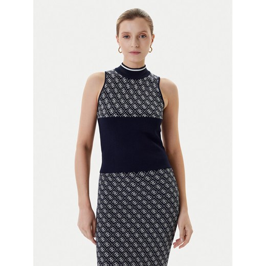 Guess Sweter W3YR26 Z37K0 Granatowy Regular Fit ze sklepu MODIVO w kategorii Swetry damskie - zdjęcie 184269444