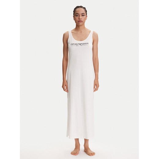 Emporio Armani Underwear Sukienka codzienna EW000494 AF10881 U1131 Biały Regular Fit ze sklepu MODIVO w kategorii Sukienki - zdjęcie 184270714