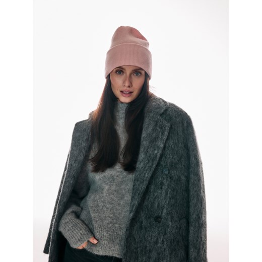 Reserved - Czapka beanie z wiskozą - różowy ze sklepu Reserved w kategorii Czapki zimowe damskie - zdjęcie 184270734