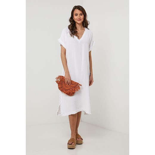 Lin Passion Sukienka w kolorze białym ze sklepu Limango Polska w kategorii Sukienki - zdjęcie 184271052