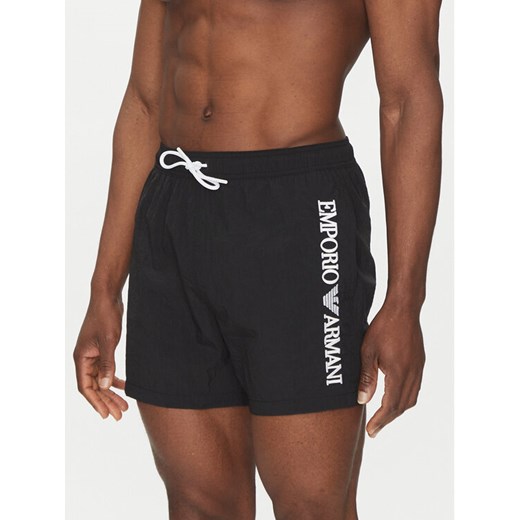 Emporio Armani Underwear Szorty kąpielowe EM000583 AF12330 UC001 Czarny Regular Fit ze sklepu MODIVO w kategorii Kąpielówki - zdjęcie 184271580