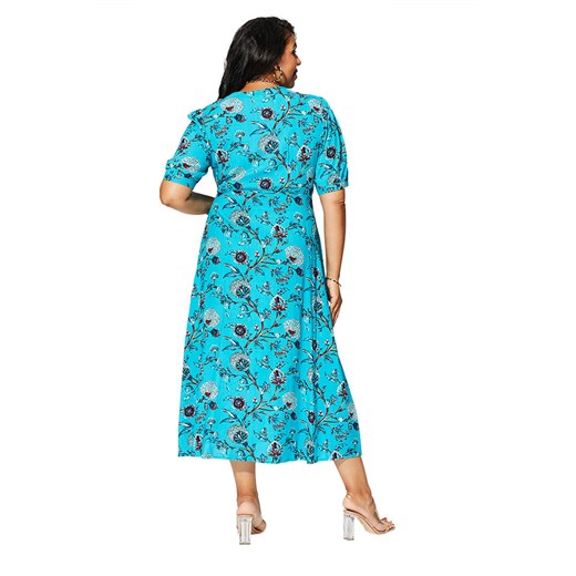 Aller Simplement Sukienka w kolorze turkusowym Aller Simplement 46/48 okazja Limango Polska