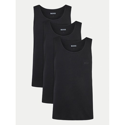 BOSS Komplet 3 tank topów 50542132 Czarny Regular Fit ze sklepu MODIVO w kategorii T-shirty męskie - zdjęcie 184272334