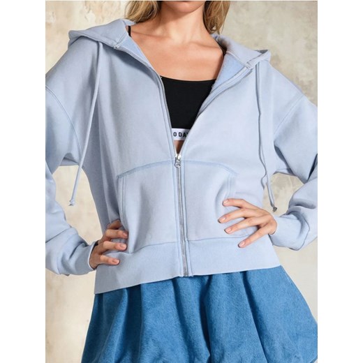 Sinsay - Bluza rozpinana - błękitny ze sklepu Sinsay w kategorii Bluzy damskie - zdjęcie 184276701