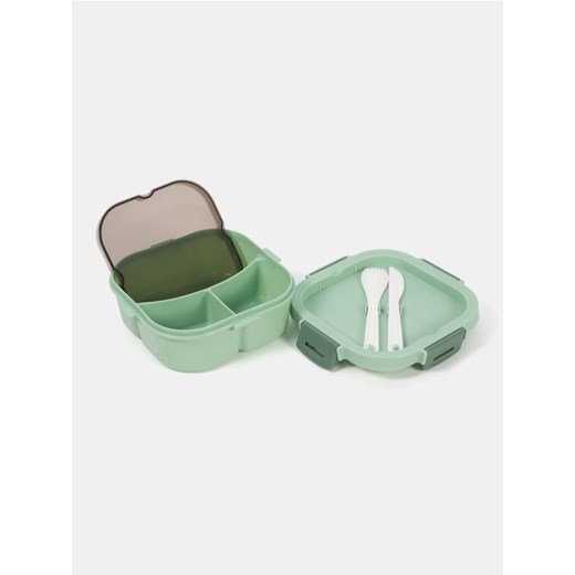 Sinsay - Lunch box ze sztućcami - zielony ze sklepu Sinsay w kategorii Pojemniki kuchenne - zdjęcie 184276823
