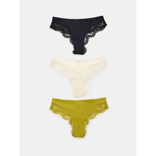 Sinsay - Majtki 3 pack - wielobarwny ze sklepu Sinsay w kategorii Majtki damskie - zdjęcie 184277014