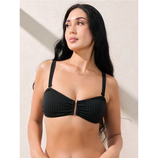 Sinsay - Góra od bikini ze strukturalnego materiału - czarny ze sklepu Sinsay w kategorii Stroje kąpielowe - zdjęcie 184277063