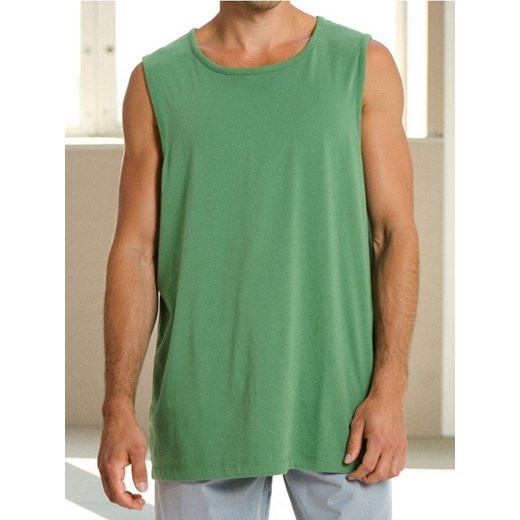 Sinsay - Bawełniany tank top - zielony ze sklepu Sinsay w kategorii T-shirty męskie - zdjęcie 184277120