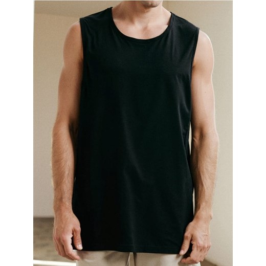 Sinsay - Koszulka bez rękawów - czarny ze sklepu Sinsay w kategorii T-shirty męskie - zdjęcie 184277132