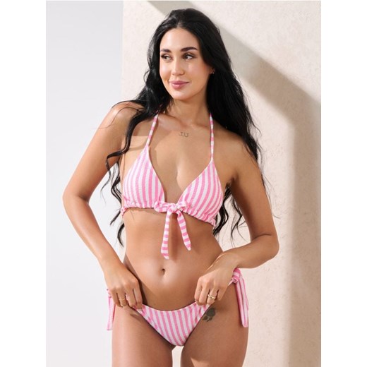 Sinsay - Góra od bikini w paski z wiązaniem z przodu - wielobarwny ze sklepu Sinsay w kategorii Stroje kąpielowe - zdjęcie 184277154