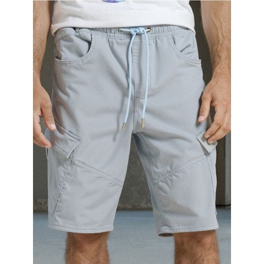 Sinsay - Szorty jeansowe jogger - zielony ze sklepu Sinsay w kategorii Spodenki męskie - zdjęcie 184277260