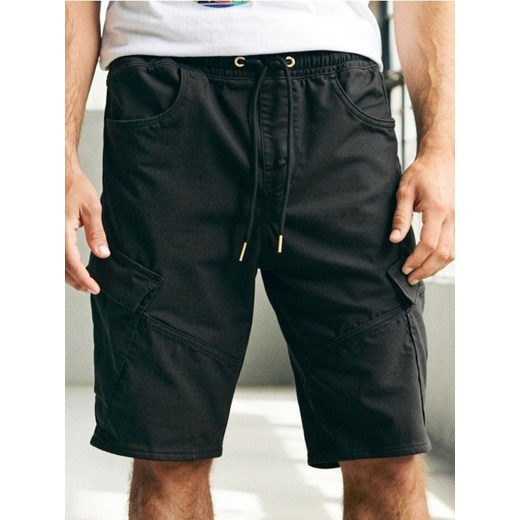 Sinsay - Szorty jeansowe jogger - czarny ze sklepu Sinsay w kategorii Spodenki męskie - zdjęcie 184277261