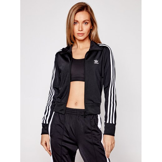 adidas Bluza adicolor Classics Firebird GN2817 Czarny Regular Fit ze sklepu MODIVO w kategorii Bluzy damskie - zdjęcie 184277663