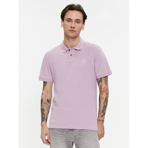 Boss Polo Passenger 50507803 Fioletowy Slim Fit ze sklepu MODIVO w kategorii T-shirty męskie - zdjęcie 184277671