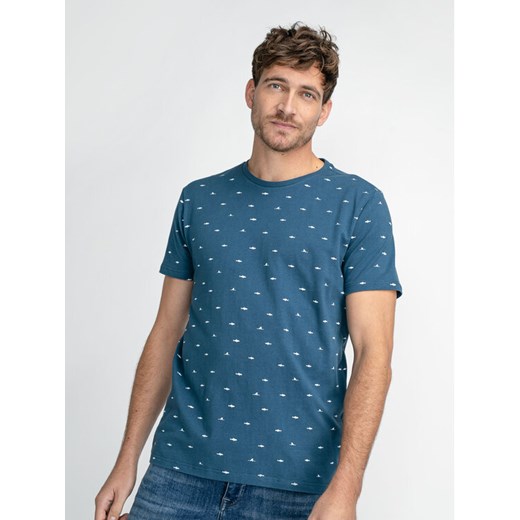 Petrol Industries T-Shirt M-1030-TSR657 Niebieski Regular Fit ze sklepu MODIVO w kategorii T-shirty męskie - zdjęcie 184277681