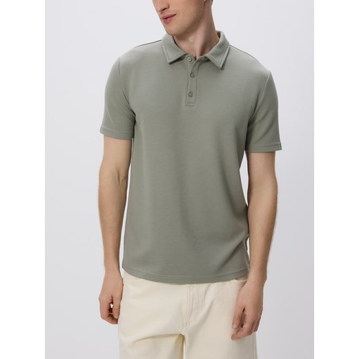 Reserved - Koszulka polo regular fit - oliwkowy ze sklepu Reserved w kategorii T-shirty męskie - zdjęcie 184277964