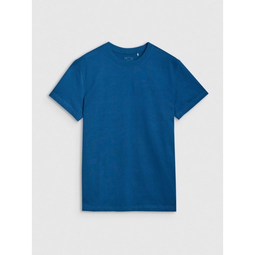 Męski t-shirt  z nadrukiem 4F 4FRSS25TTSHM2733 - niebieski ze sklepu Sportstylestory.com w kategorii T-shirty męskie - zdjęcie 184278160