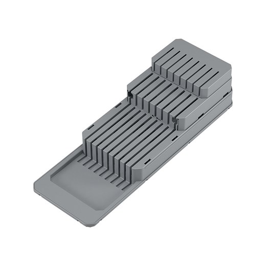 metaltex Blok &quot;Blade-Fit&quot; w kolorze szarym na noże - 11 x 14 x 41 cm ze sklepu Limango Polska w kategorii Noże kuchenne - zdjęcie 184278450