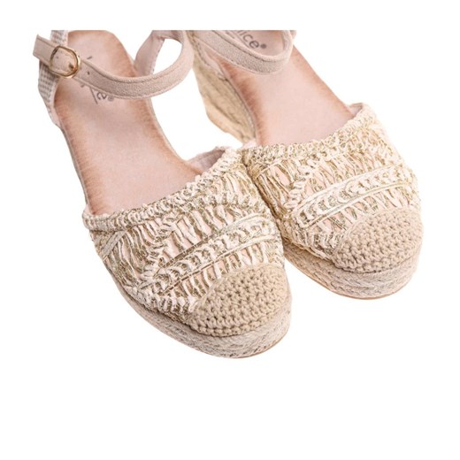 Espadryle damskie z tkaniny 