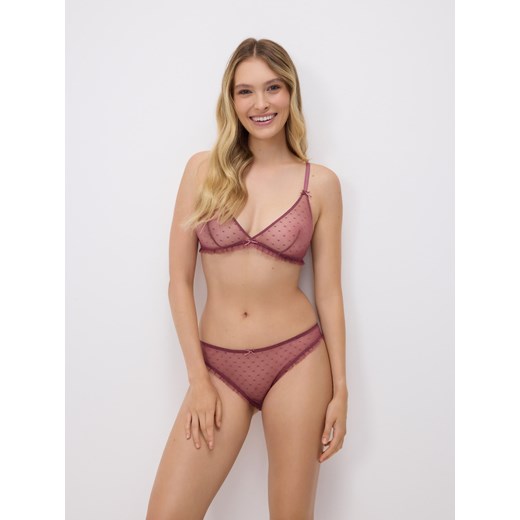 Reserved - Siateczkowy biustonosz - intensywny róż Reserved M Reserved