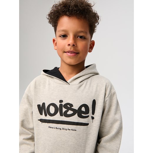 Sinsay - Bluza z kapturem - szary Sinsay 140 (9-10 l) Sinsay