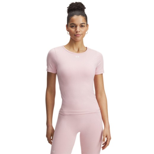 Damska koszulka treningowa Under Armour UA Vanish Seamless SS - różowa ze sklepu Sportstylestory.com w kategorii Bluzki damskie - zdjęcie 184280143