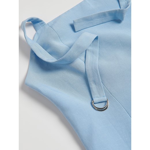 Reserved - Top bandeau z wiskozą - jasnoniebieski Reserved L Reserved
