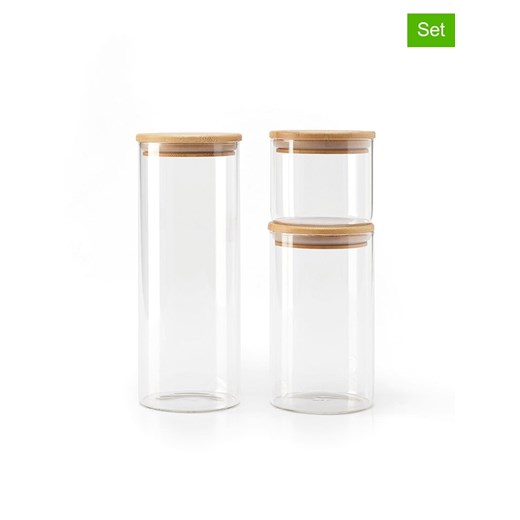 Sauter Pojemniki (3 szt.) w kolorze jasnobrązowym ze sklepu Limango Polska w kategorii Pojemniki kuchenne - zdjęcie 184280931