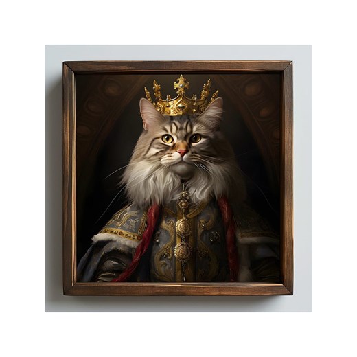 HanahHome Druk artystyczny w kolorze brązowym w ramce - 50 x 50 cm ze sklepu Limango Polska w kategorii Obrazy - zdjęcie 184280961