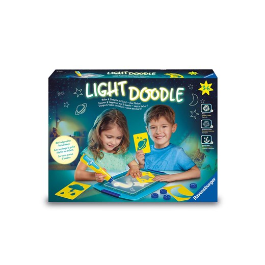 Ravensburger Zestaw do malowania &quot;Light Doodle - Moon &amp; Stars&quot; - 3+ ze sklepu Limango Polska w kategorii Zabawki - zdjęcie 184281283