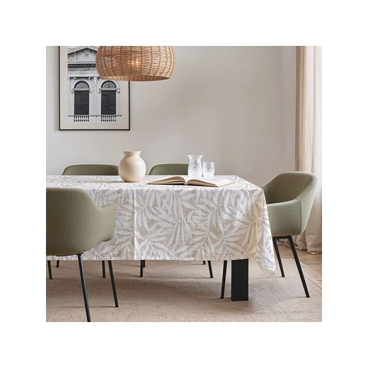 Mint Rugs Obrus &quot;Floral And Tropical Tesa&quot; w kolorze beżowo-białym ze sklepu Limango Polska w kategorii Obrusy i bieżniki - zdjęcie 184281501