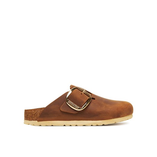 Klapki Birkenstock Boston Big Buckle Hex 1030446 Brązowy ze sklepu eobuwie.pl w kategorii Klapki damskie - zdjęcie 184281972