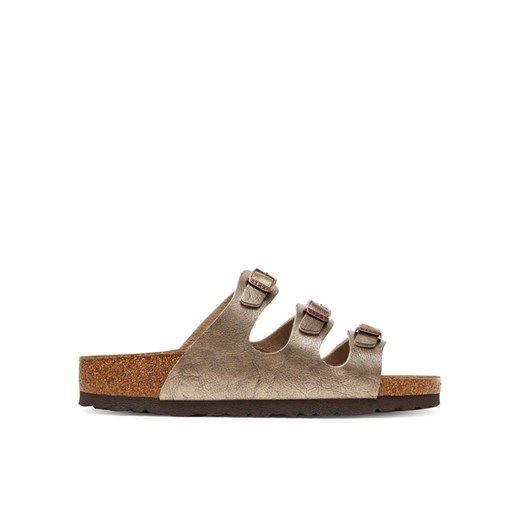 Klapki Birkenstock Florida 1030352 Złoty ze sklepu eobuwie.pl w kategorii Klapki damskie - zdjęcie 184281983